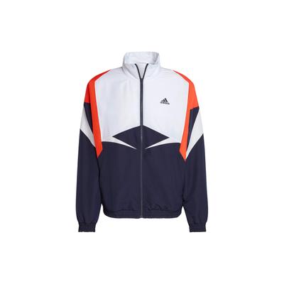 Спортивная повседневная куртка на молнии с цветными блоками, мужская куртка синего и черного цвета IB4307