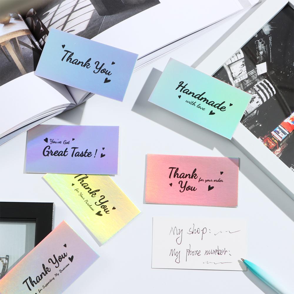 For E-commerce Thanks Notes "Thank You For Your Order" Appreciate Customer Business Greeting Cards