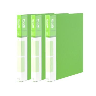 Папка-регистратор Hope File PP 2 см мини с 3 отверстиями и уплотнительным кольцом, желто-зеленая, 3 шт.