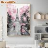 RUOPOTY Pink Scenery DIY Painting By Numbers Acrylic Paint By Numbers Landscape Wall Art Canvas Painting For Hobby Arts 40x50CM