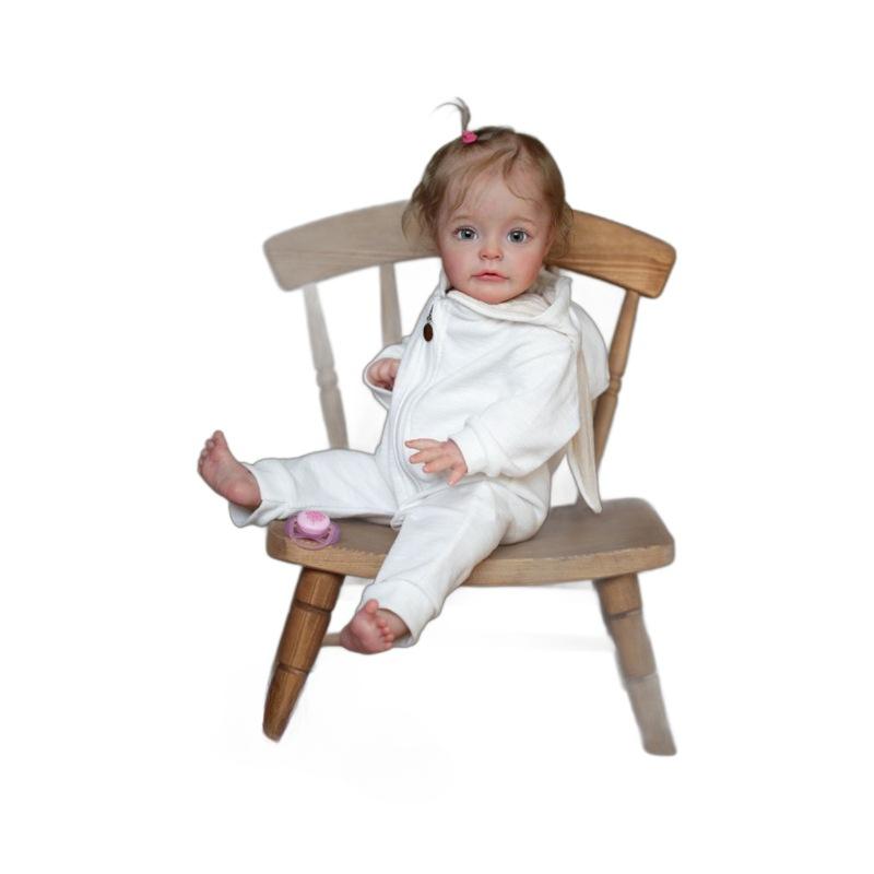 Милые куклы-реборн Suesue 24'' 60 см большого размера, тканевое тело, новорожденная кукла, белый комбинезон, реалистичные куклы-симуляторы для детей, подарки на день рождения, Рождество