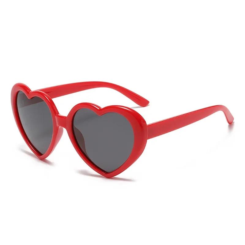 New Oversized Heart Shaped Polarized Sunglasses Uv400 Cute Trendy Love Fashion Eyewear For Women