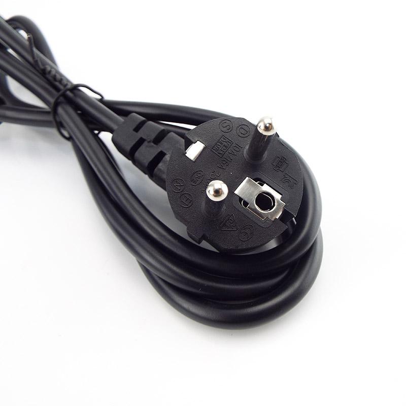 1.5m EU IEC C13 Computer AC Power Supply Cable Copper Wire Connector Printer Monitor PC Extension Cord