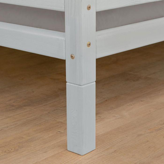 6 pieds de lit 20 cm FOOT gris clair