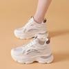Broken Size Mesh White Shoes 2025 Autumn New Thick Sole Heightening Breathable Light Soft Sole Versatile Casual
