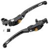 ZETA RACING NINJA650 Z650 Z900 Pilot Lever Set Black Foldable High Strength Aluminum Alloy Lever Position Adjustment 20 Automatic Lever Return System
