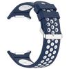 For Samsung Galaxy Watch Ultra 47mm Silicone Sport Strap Breathable Dual Color Watch Strap