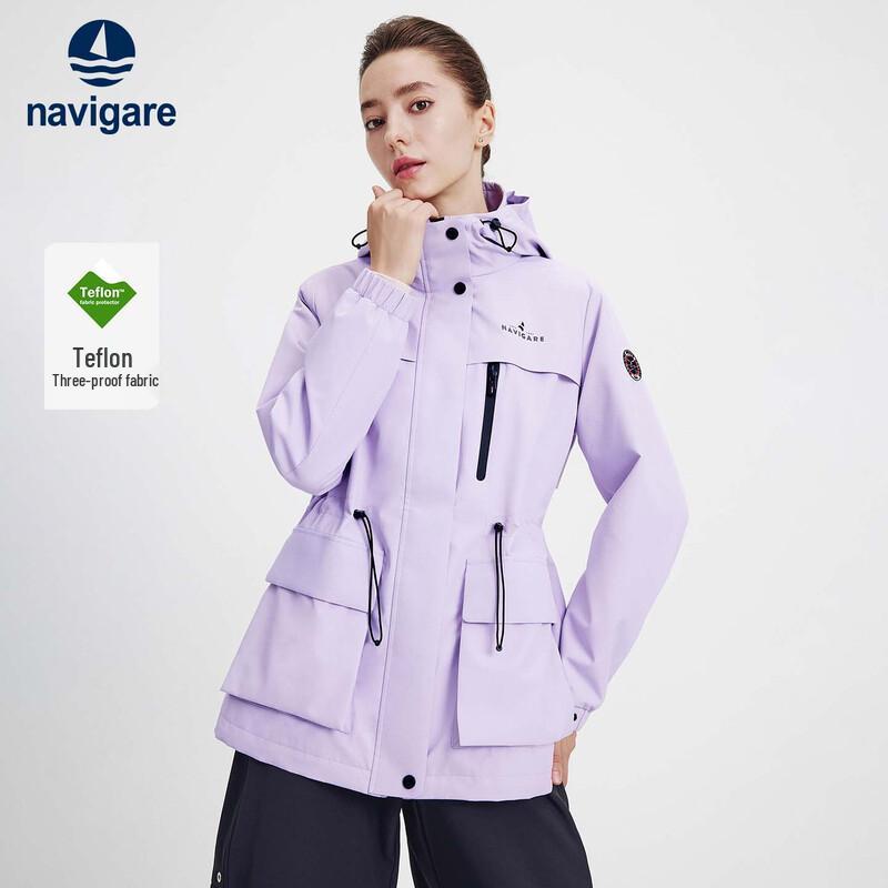Navigare Women's Waterproof Fleece-Lined Outdoor Utility Jacket
