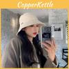 Letter Casual Embroidered Pattern Womens Bucket Hat Versatile Allseason Hat Outdoor