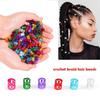 Hair Braid Beads Clips Jewelry Dreadlock Gold Cuff Silver Hair 100pcs Braids Adjustable Tubes Beads Rings and