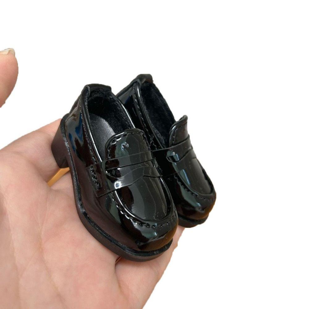 Internal length 5.9 * 2.5cm Dolls Bright Leather Boots Dress Up Footwear for 1/4 BJD Dolls