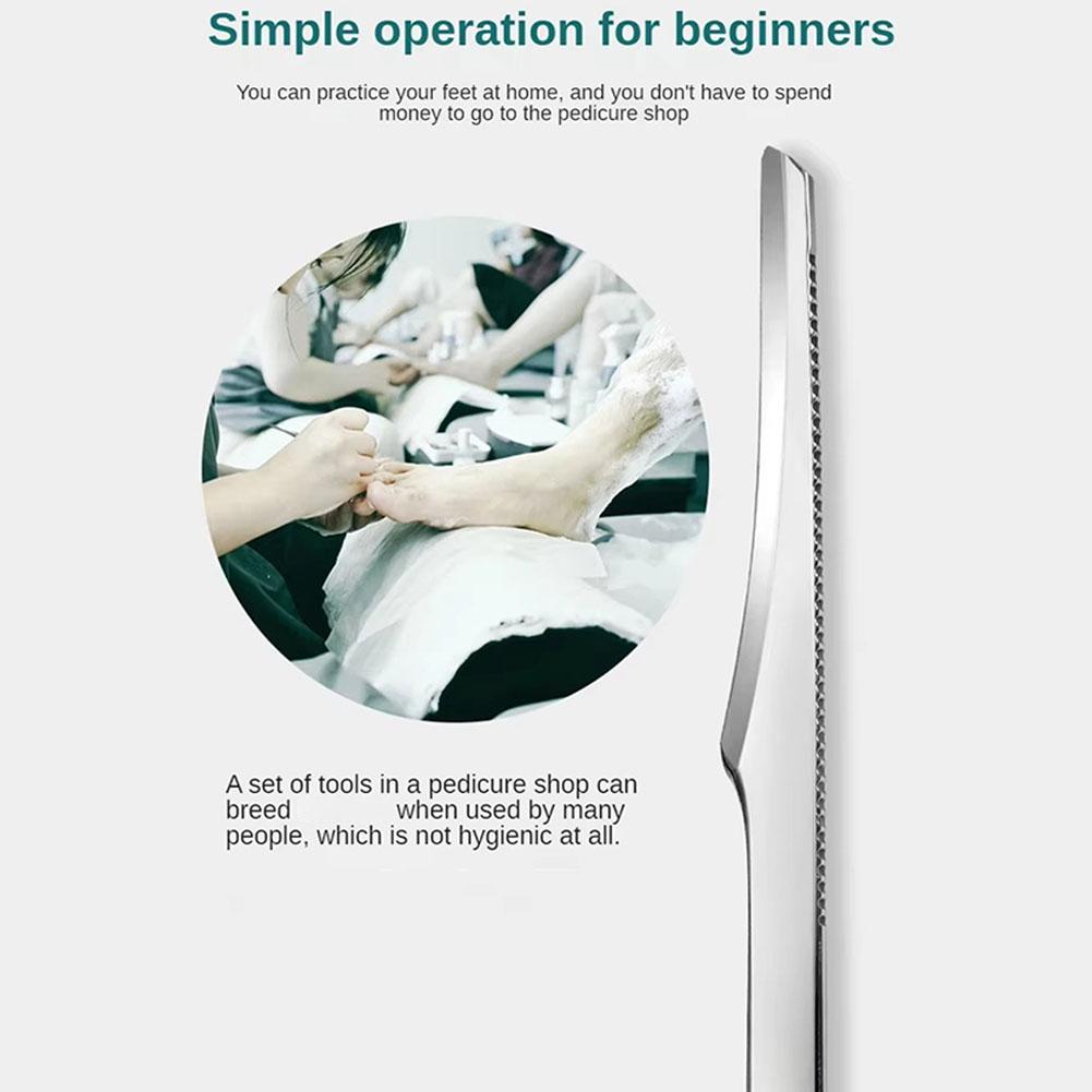 3/2/1 шт. нож для педикюра ног инструменты стальной нож для удаления кожи скребок маникюрный скребок V4W1