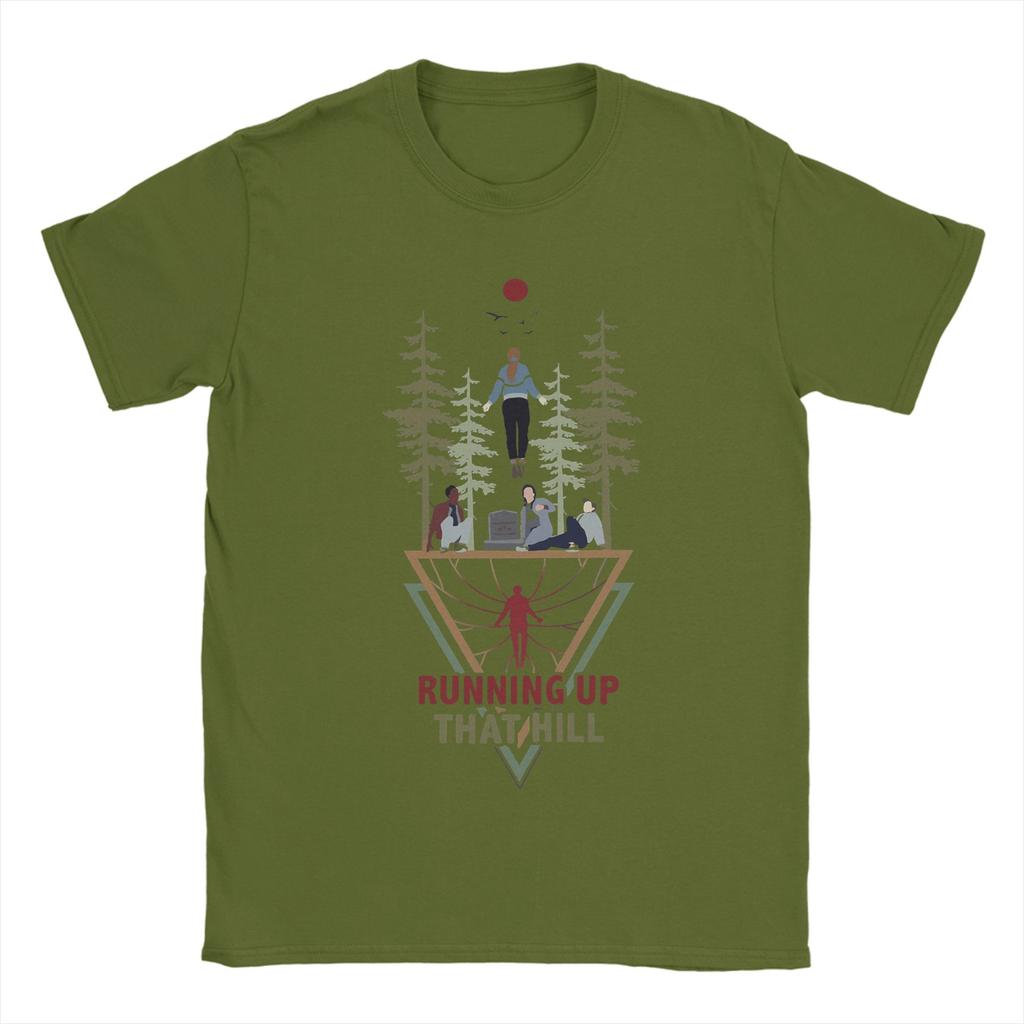 Running Up That Hill Kate Bush Unisexs T Shirt  Novelty Tee Shirt Short Sleeve O Neck TShirts Cotton Plus Size Tops