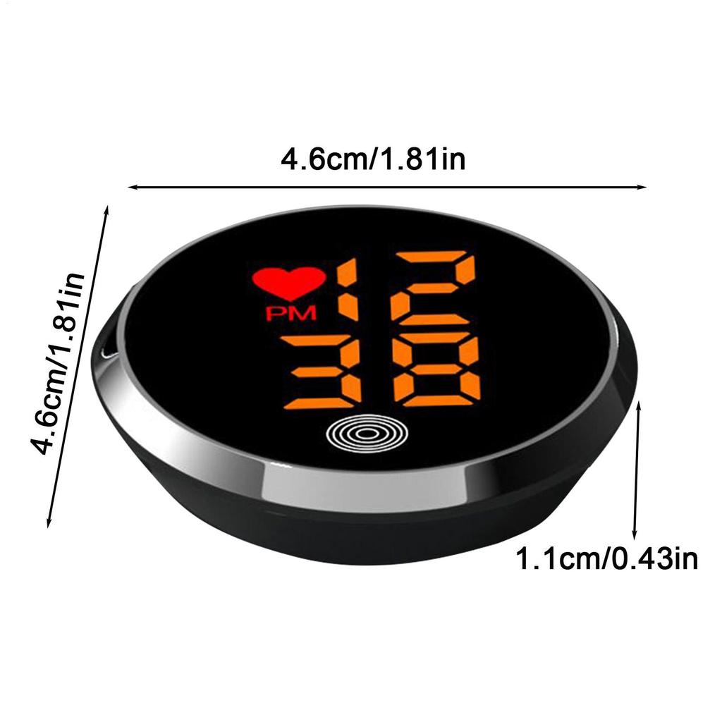 Dashboard Clock Motorbike Adhesive Digital Clocks Stick On Small LED Time Display Watch For Car Dashboard Air Vent Bike