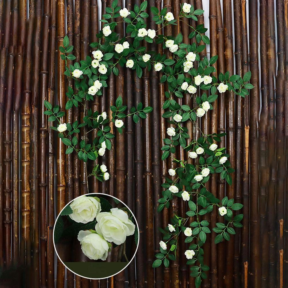 54/60 Головок Искусственные Розы Цветы Лоза Реалистичное Прикосновение Украшение Букет Искусственный Цветок Декор Балкона