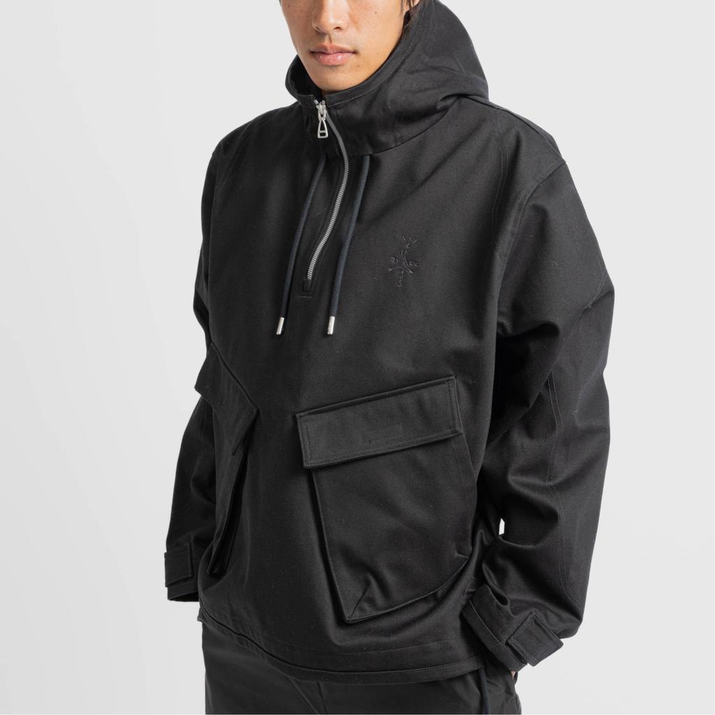 Air Jordan X Travis Scott 1/2-Zip Jacket Black Men Tops DZ5488-010