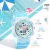 Спортивные часы PINDOWS с LED-подсветкой, водонепроницаемостью до 50 м, многофункциональный фитнес-трекер для активного отдыха и приключений на природе, женские, аналогово-цифровой дисплей, измерение сопротивления.