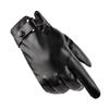 PU Warm Gloves for Men In Autumn and Winter Outdoor Sports Cycling and Velvet Cold-proof Motorcycle Touch Screen Gloves for Men