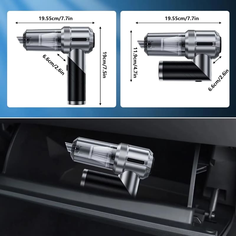 2025 Новый 15000PA Мини-пылесос для автомобиля 4 в 1 Мощная чистящая машина Мощное всасывание Ручной автомобильный беспроводной портативный бытовой прибор