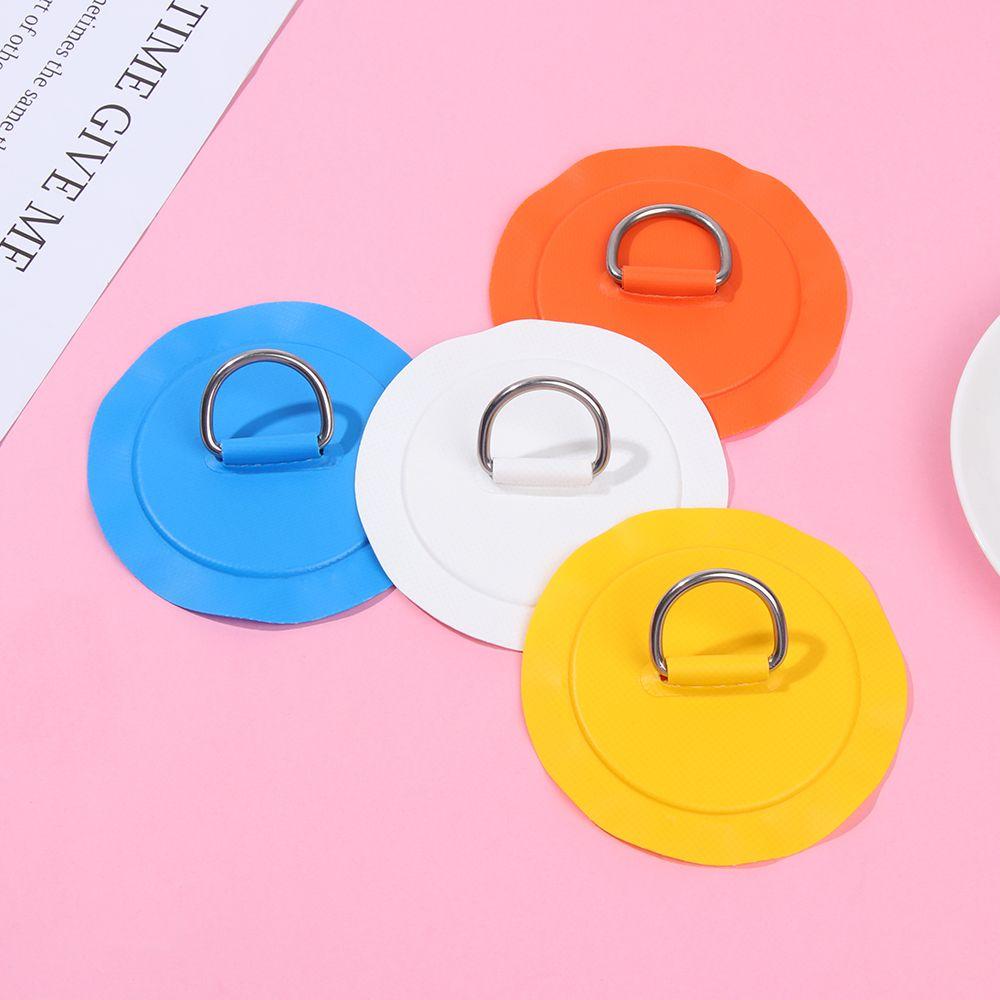 Steel PVC Pad Raft Dinghy Inflatable Boat Patch Kayak Surfboard SUP Tie Down D Ring Pad/Patch