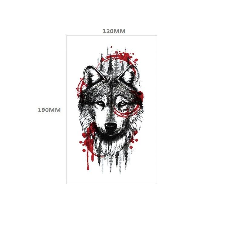 Наклейка с татуировкой черепа, вечное значение, часы, оповещение, красная роза, пистолет, нагрудник, наклейка для переноса воды