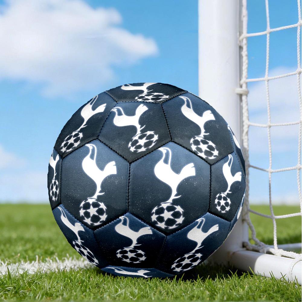 Tottenham Crest Design Printed Size 5 Soccer Balls, High-Quality, Anti-Slip, Protective Football, A Unique Gift , Birthdays, Christmas Gifts