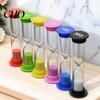 Toothbrushing Timer for Children Sand Colorful Hourglass 30sec/1min/3mins/5mins/10mins Clock Kids Safe Homework Board Games Meditation Timing