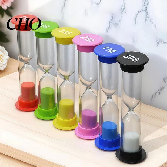 Toothbrushing Timer for Children Sand Colorful Hourglass 30sec/1min/3mins/5mins/10mins Clock Kids Safe Homework Board Games Meditation Timing