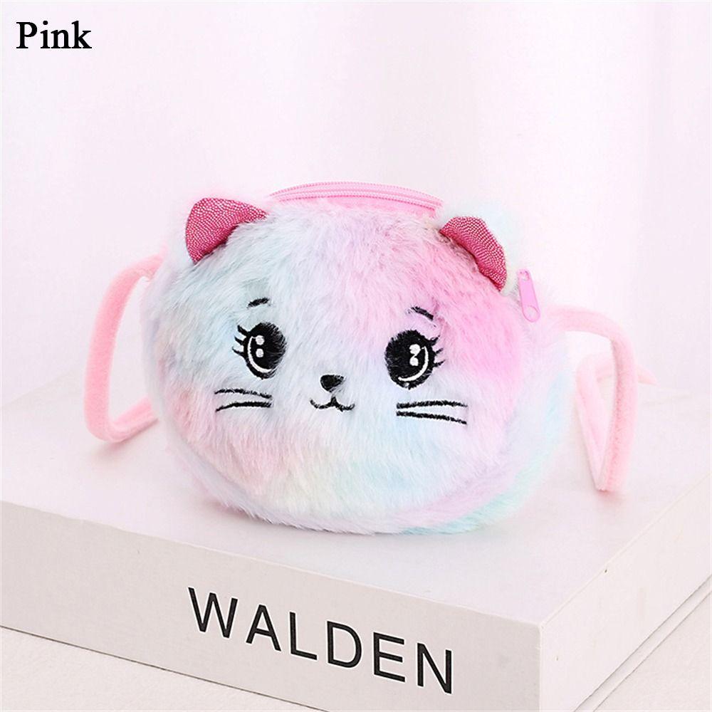 Мягкая сумка-мессенджер Радужные детские карманы Милые детские сумки с изображением кота