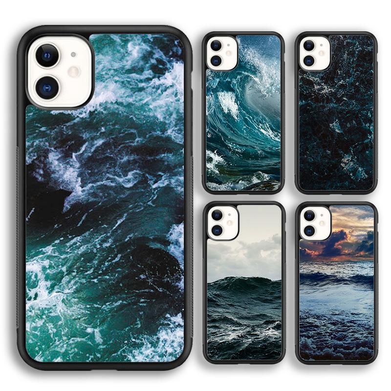 Чехол для телефона "Бурное море" Для iPhone 17 Air 16 15 14 plus 12 13 pro max coque Оболочка Fundas