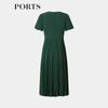 PORTS Women's ALT8D010TWP088 H-Line Knit Midi Dress