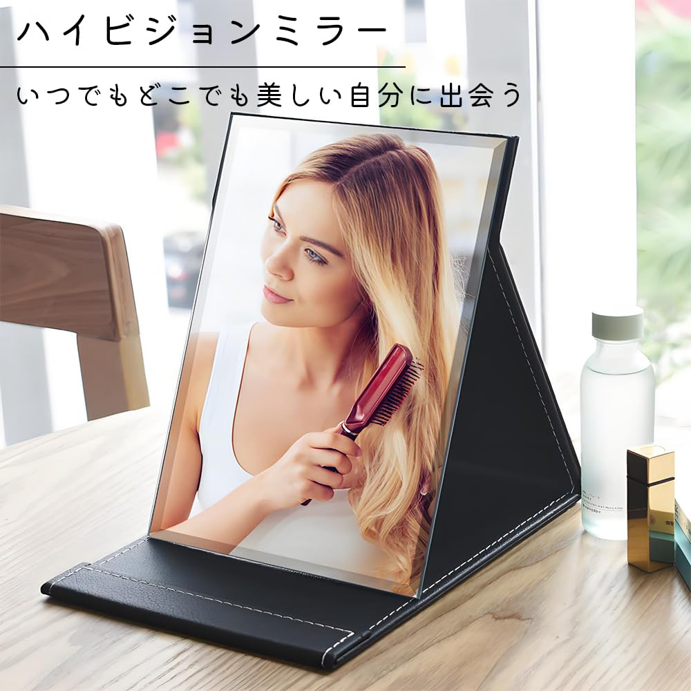 FUGSHIYI Большая настольная подставка Складная Компактная Ударопрочная Ручная Большая Настольная для макияжа Стильная Складная настольная для макияжа Легко реально закрыть Роза