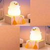 Светильники «Сидящая утка» из мягкого силикона, Ночник для комнаты