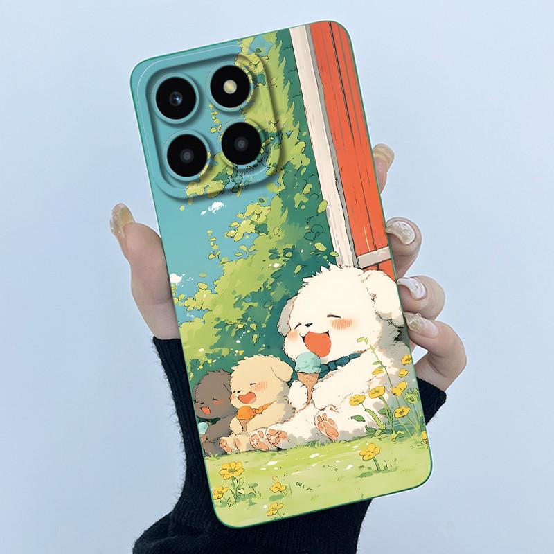 Чехол для Honor X6a X6b X6c X6 X6s Простота цветок Мягкий силиконовый чехол Для HonorX6a X 6B X6 b Оболочка Защита камеры телефона Funda