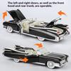 1/24 1959 Cadillac Eldorado Retro Sports Car Model Simulation Sound and Light Tire Suspension Collection Ornaments