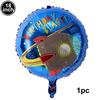 CUCU Rocket Astros Balloon Birthday Astronaut Spaceship Foil Balloons Cartoon Sci-Fi Space Anime Theme