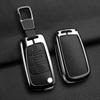 High Quality Zinc Alloy Leather Car Key Cover Case Shell For A1 Q3 Q2L Q7 A3 A6L 2008-2011 Auto Key Protector Accessories