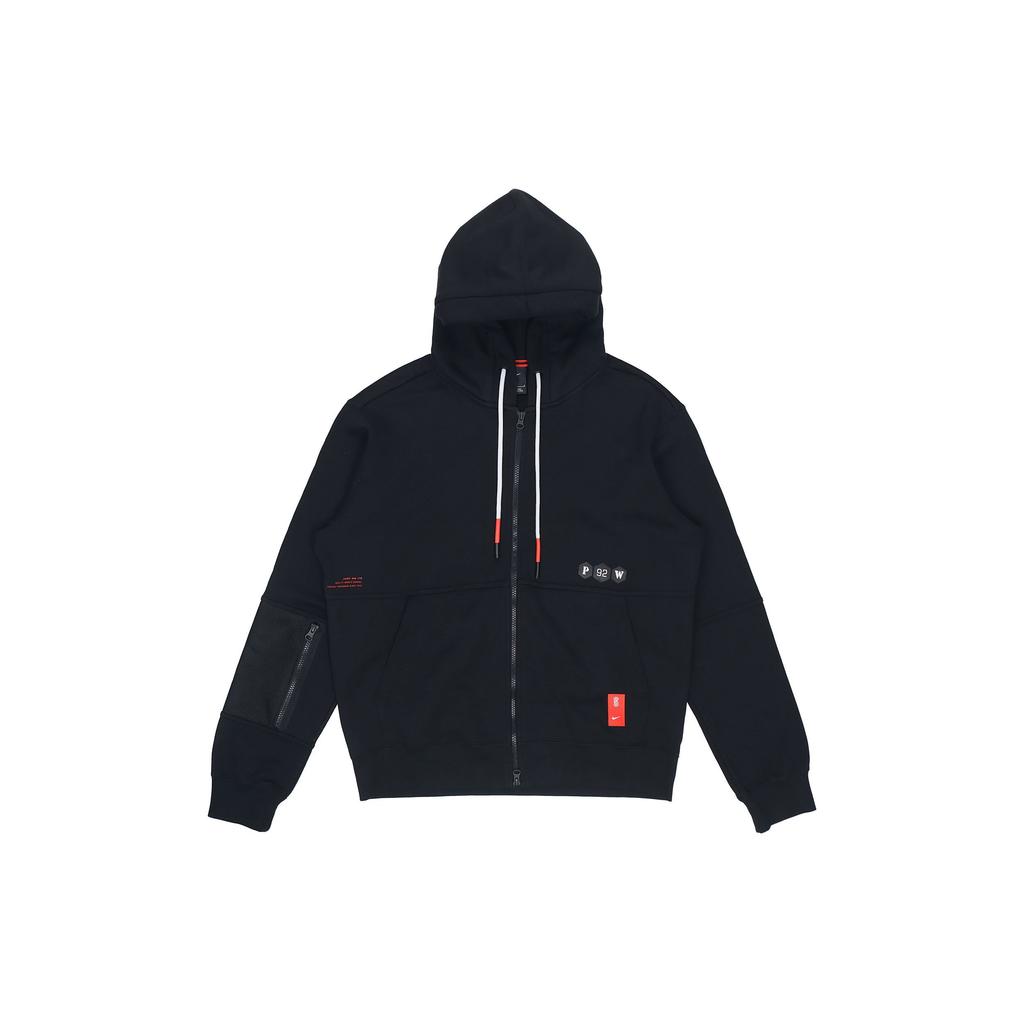 Nike Толстовка с капюшоном на молнии во всю длину, мужские топы, черный CK6742-010