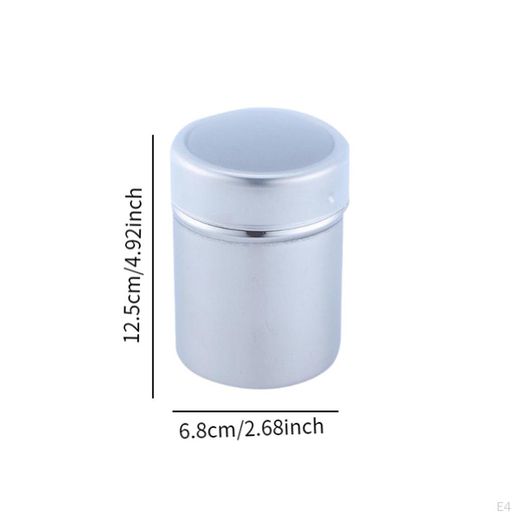 3 Pieces Chocolate Shaker Fine Mesh Powder Salt Spice Jar Sprinkler for Restaurant