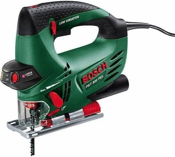 Маятниковый электролобзик Bosch PST 800 PEL + 10-tlg. Набор пильных полотен (0 603 3A0 101)