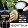 Car Interior Updated Wax and Sponge - Plastic Recovery Agent, Seat Maintenance Paint Soft Wax Suitable for Pu Leather and Tire S