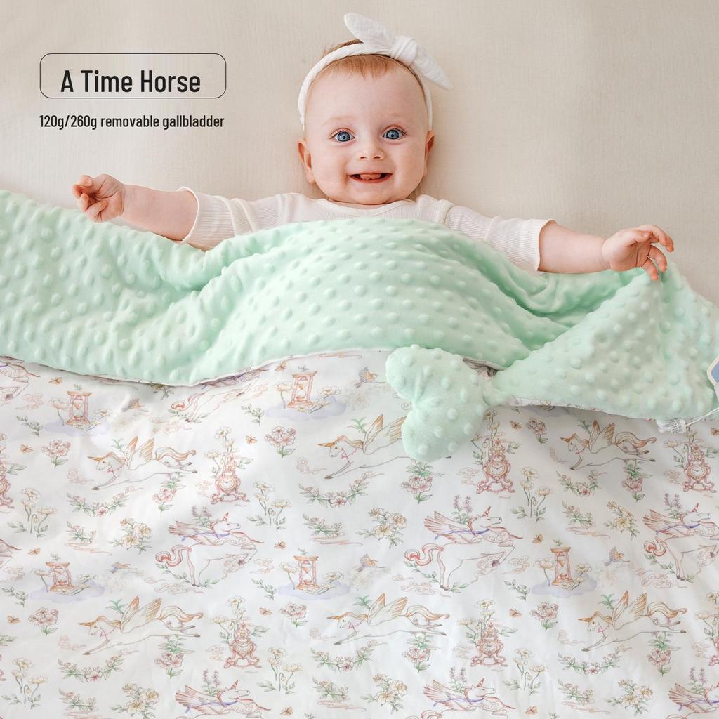 Толстое моющееся бархатное детское одеяло для осени и зимы, со съемным наполнителем, идеально для дневного сна в детском саду