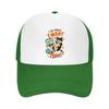 Playful Retro Cat Humor Badge Mesh Baseball Cap Casual Hat Outdoor  For Womens Unisex FeUnisex