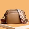 Small Casual Women's Fashion Shoulder Bag, Solid Color Crossbody Purse with Adjustable Geometric Strap