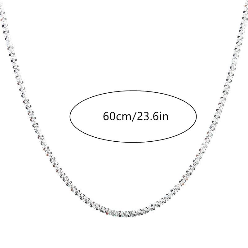 Men's 1 Piece Suitable for Daily Decoration Chain Women Minimalist Necklace Sparkling Necklace Accessories
