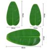 5Pcs Heat Resistant Artificial Banana Leaves Coasters Decor Waterproof Faux Lotus Leaf Anti Skid Simulation Table Mats