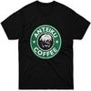 Черная футболка Anteiku Coffee Tokyo Ghoul Футболка для мужчин с коротким рукавом Топ Футболка