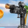 Электрический водяной пистолет с USB-зарядкой и реалистичным эффектом пламени, игрушка для брызг высокой емкости для развлечений на открытом воздухе, на пляже и в бассейне