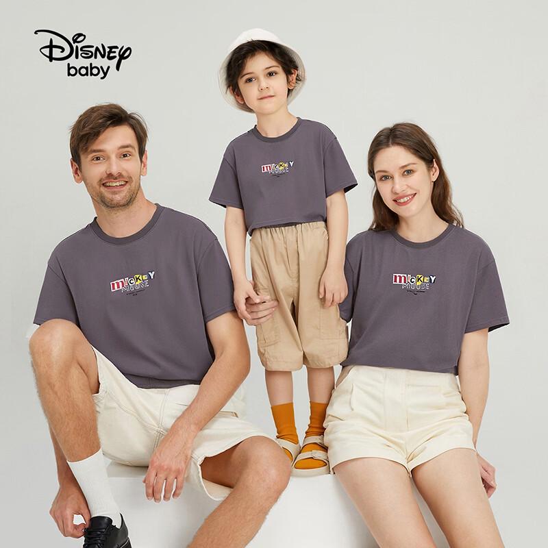 Disney Семейная летняя хлопковая футболка с коротким рукавом