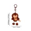Брелок для ключей в виде куклы-медведя, забавный мультяшный брелок для ключей в виде животного, милый плюшевый кулон для собаки, сумка-подвеска